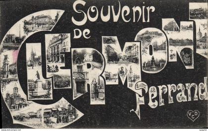 CPA Souvenir de Clermont Ferrand