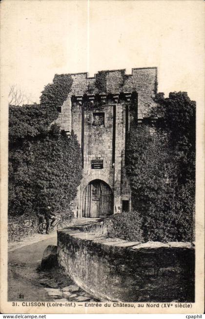 Clisson - Entree du Chateau - CPA