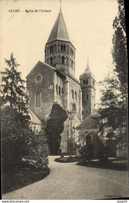CPA Cluny Eglise De I'Abbaye
