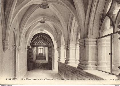 CPA La Savoie Environs de Cluses Le Reposoir Interieur de la Chartreuse