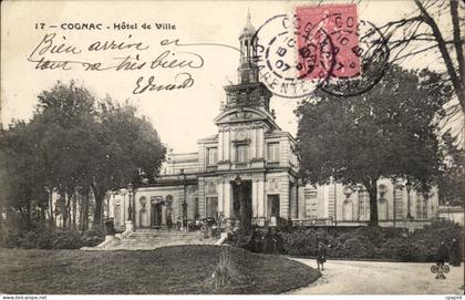 Cognac - Hotel de Ville - CPA