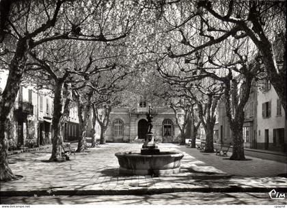 CPSM Massif des Maures Collobrieres Var Capitale des Maures Station Climatique Place de la Mairie et