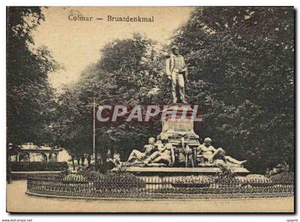 CPA Colmar Bruatdenkmal