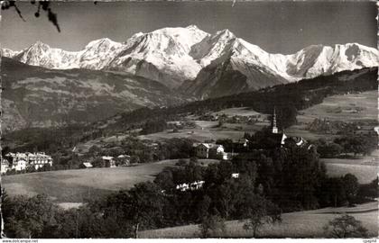 CPSM Combloux Vue generale et le Mont Blanc
