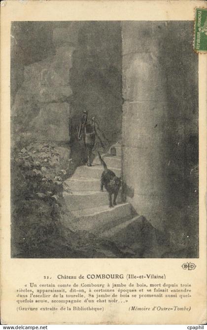 CPA Combourg Chateau Chat