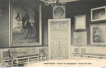 CPA Compiegne palais de compiegne salon de stuc