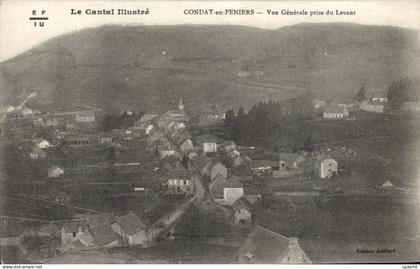 CPA Le Cantal Illustre Condat en Feniers Vue Generale Prise de Levant