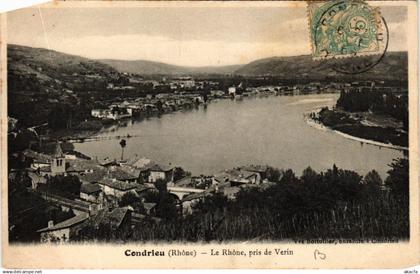 CPA CONDRIEU Le Rhone pris de Verin (443633)