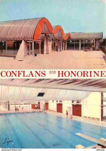 78 - Conflans Saint Honorine - La piscine  - Multivues - Architecture - CPM - Voir Scans Recto-Verso