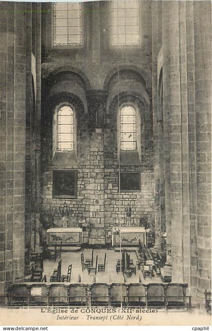 CPA L'Eglise de Conques Interieur Transept Cote Nord