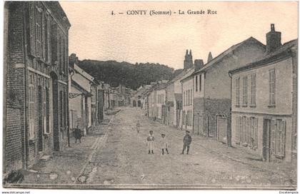 CPA Carte postale France Conty  La Grande Rue 1917 VM91084ok