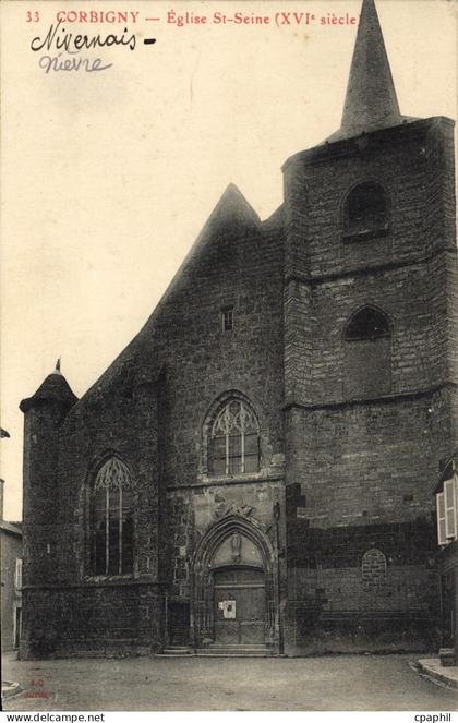 CPA Corbigny Eglise Saint Seine