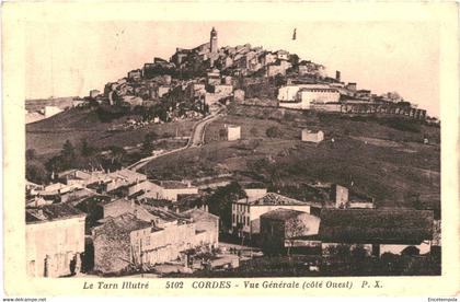 CPA Carte Postale France-Cordes- Vue générale 1931 VM45316