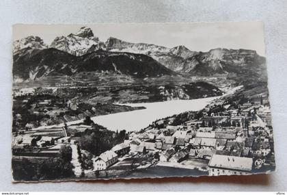 Cpsm, Corps, vue générale et le lac du Sautet, Isère 38