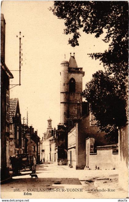 CPA Coulanges sur Yonne Grande Rue (1478351)