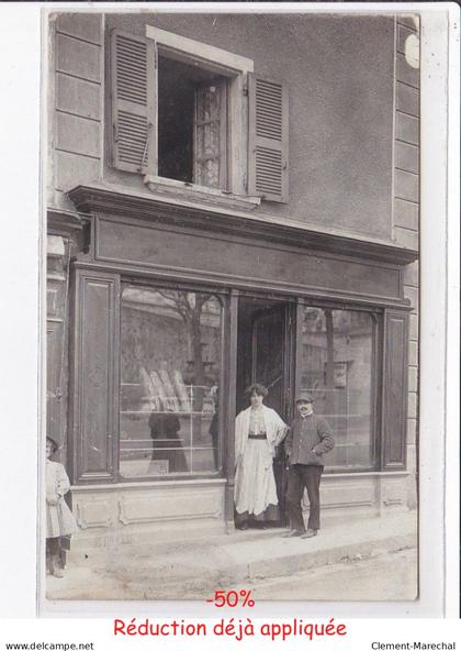 COURS LA VILLE : carte photo de la boulangerie CROZIER - très bon état