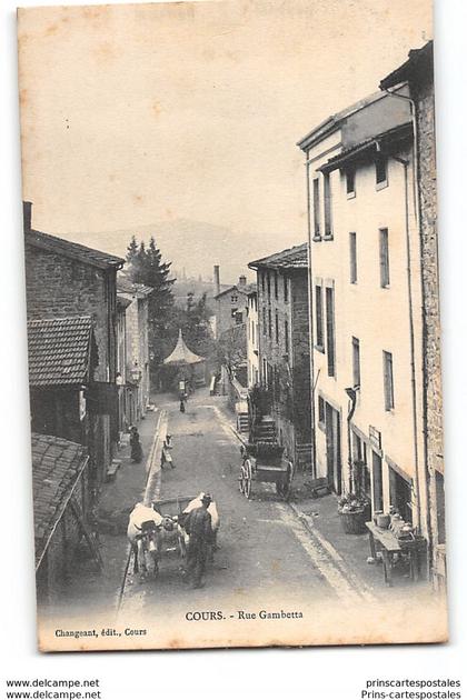 CPA 69 Cours rue Gambetta