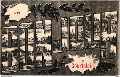 CPA Un Bonjour de COURTALAIN (179908)