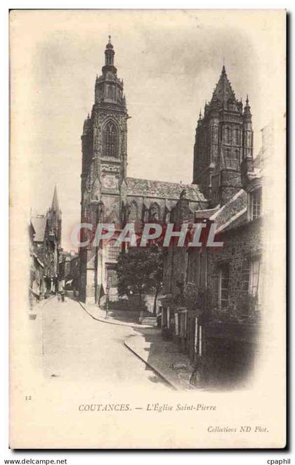 CPA Coutances L eglise Saint Pierre