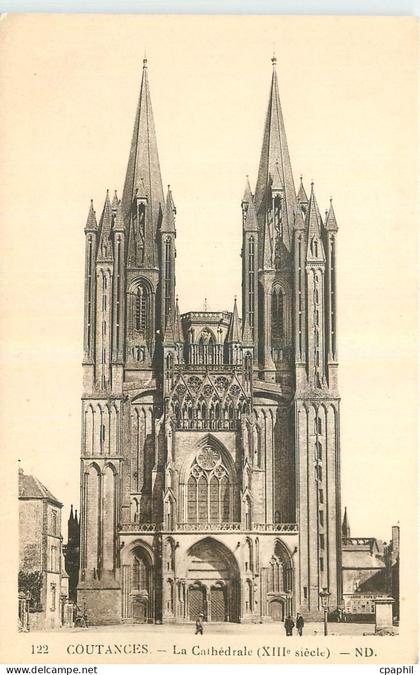 CPA Coutances La Cathedrale