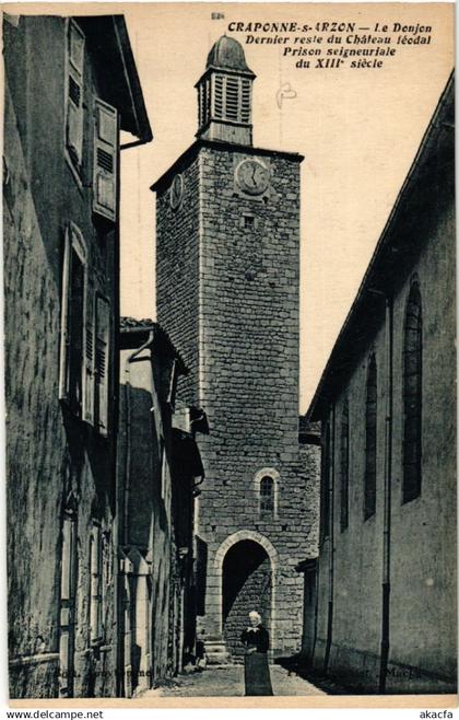 CPA CRAPONNE-sur-ARZON Le Donjon Dernier reste du Chateau feodal (585991)