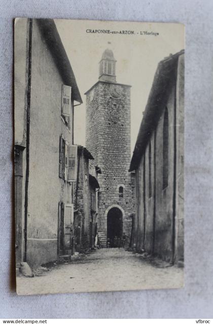 Craponne sur Arzon, l'horloge, Haute Loire 43