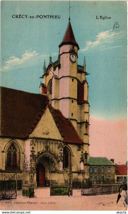 CPA CRECY-en-PONTHIEU - L'Église (515382)