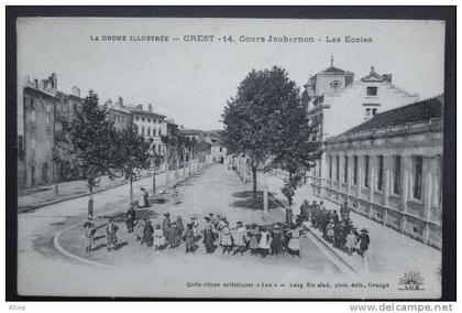 26 Crest CREST 14. Cours Joubernon - Les Ecoles exterieur ecole ecolier cours jouberno D26D K26108K C26108C RH007406