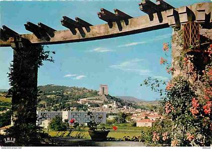 Carte Postale - 26 - Crest - Vue Générale - Fleurs - Flamme Postale de Crest - CPM - Voir Scans Recto-Verso - Poscard -