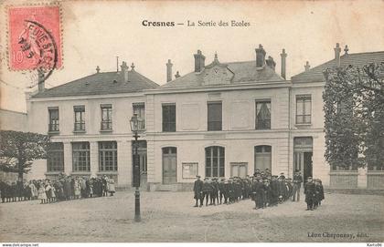 crosne * crosnes * la sortie des écoles * groupe scolaire