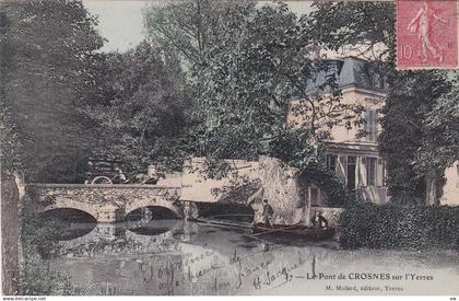 CROSNES OU CROSNE -91- Le Pont sur l'Yerre - Animation - 05-05-25