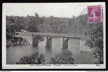 23 Crozant  Pont sur la Creuse