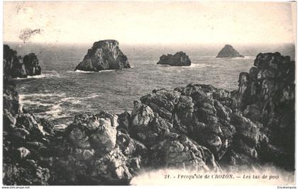 CPA Carte Postale France Presqu'ile de Crozon Les Tas de Pois 1928  VM92803