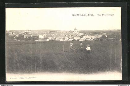 CPA Cruzy-le-Chatel, Vue Panoramique