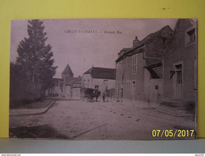 CRUZY-LE-CHATEL (YONNE) GRANDE RUE