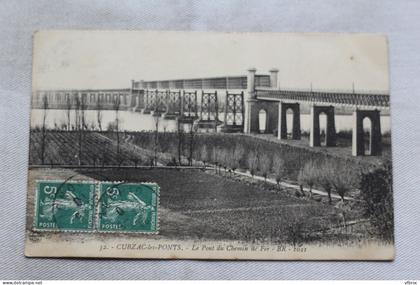 AC11/3, Cpa 1910, Cubzac les Ponts, le pont du chemin de fer, Gironde 33