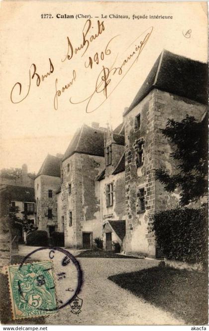 CPA CULAN Le Chateau, facade Intérieure (612692)