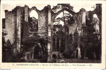CPA Dammarie Les Lys Ruines de l'Abbaye du Lys Vue Generale