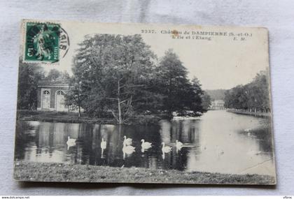château de Dampierre, l'ile et l'étang, Yvelines 78