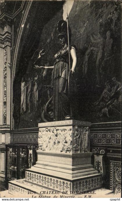 CPA Chateau de Dampierre La Statue de Minerve