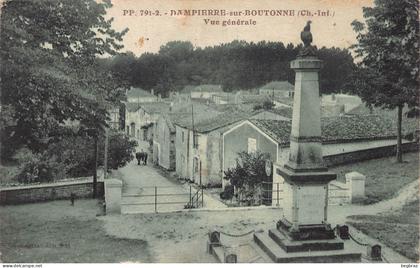 DAMPIERRE SUR BOUTONNE      VUE GENERALE   MONUMENT AUX MORTS
