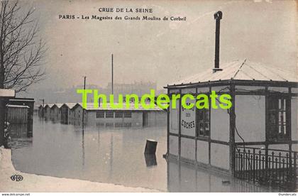 CPA 75 PARIS CRUE DE LA SEINE LES MAGASINS DES GRANDS MOULINS DE CORBEIL