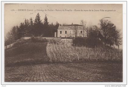 38 ISERE - DIEMOZ château de Piellat, maison de famille