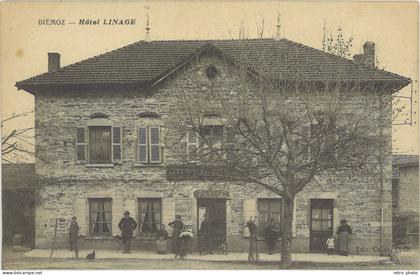 Cpa 38 – Diémoz – Hôtel Linage