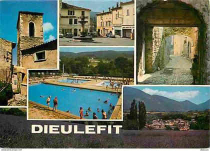 Carte Postale - 26 - Dieulefit - Multivues - Piscine - Automobiles - Flamme Postale de Dieulefit - CPM - Voir Scans Rect