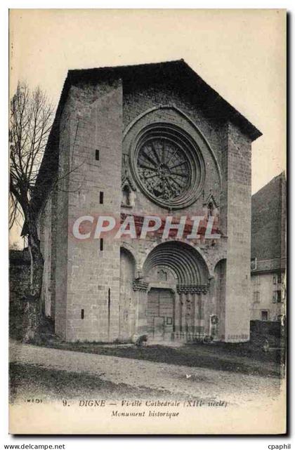 CPA Digne Cathedrale Monument Historique