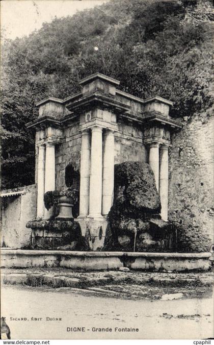 CPA Digne Grande Fontaine