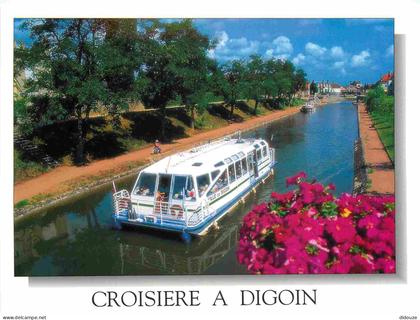 Carte Postale - 71 - Digoin - Bateau promenade ville de Digoin - Fleurs - CPM - Voir Scans Recto-Verso - Poscard - Carta