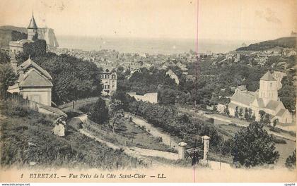 CPA Etretat Vue Prise de la Cote Saint Clair