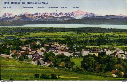 CPA Divonne les Bains et les Alpes